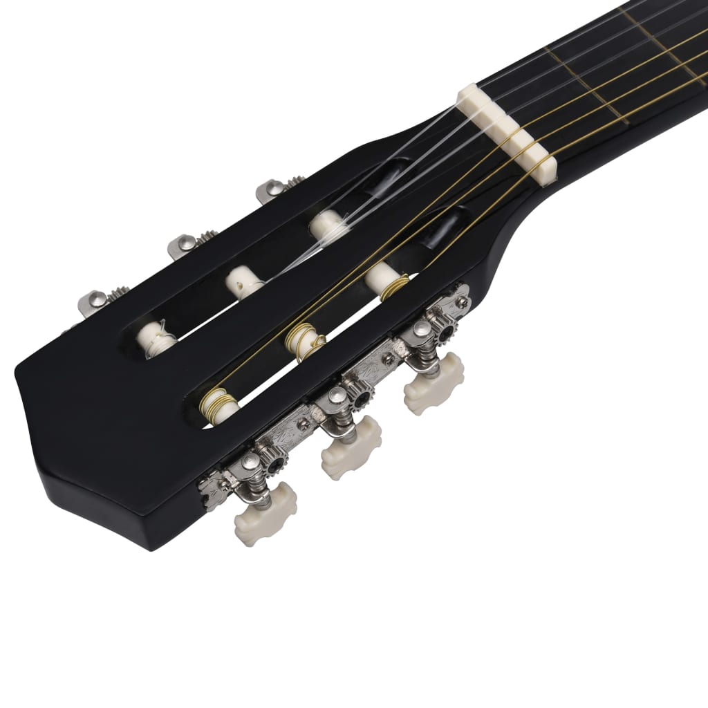 vidaXL Klassikgitarre für Anfänger mit Tasche Schwarz 3/4 36" - Image 5