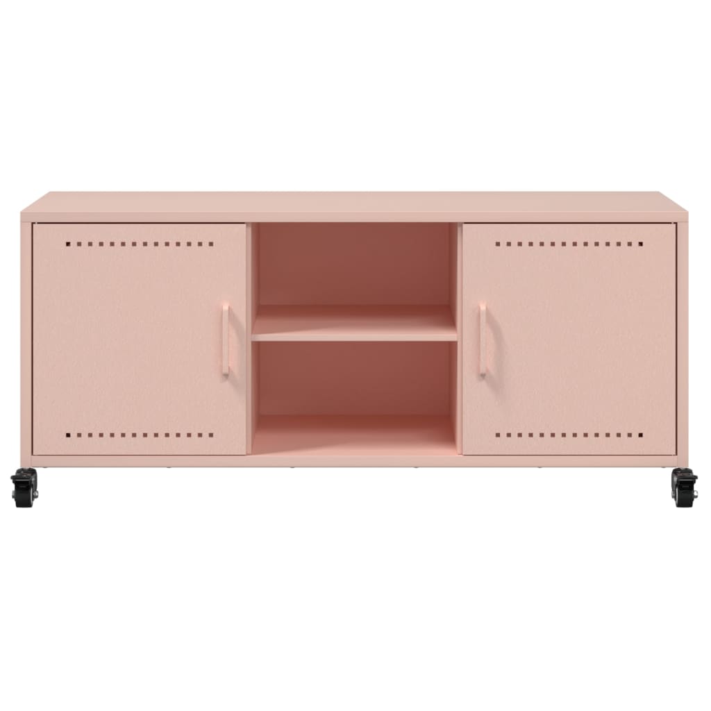 vidaXL TV-Schrank Rosa 100,5x39x43,5 cm Stahl - Image 6