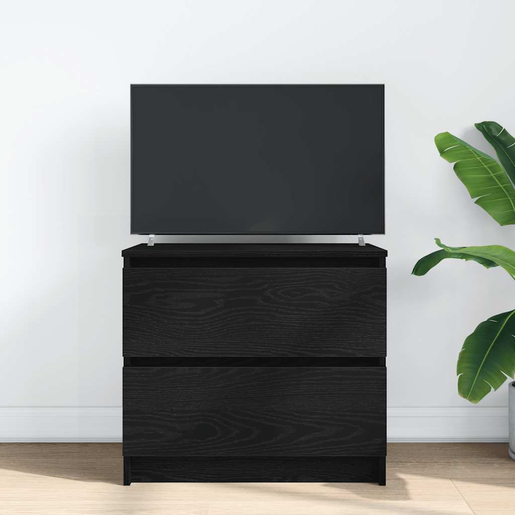 vidaXL TV-Schrank Schwarz 60x35x54 cm Holzwerkstoff - Image 3
