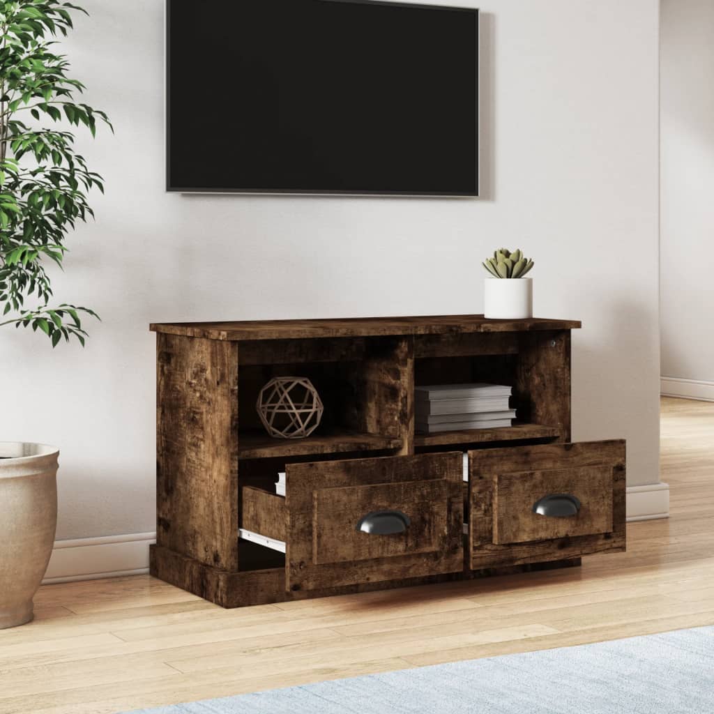 vidaXL TV-Schrank Räuchereiche 80x35x50 cm Holzwerkstoff - Image 3