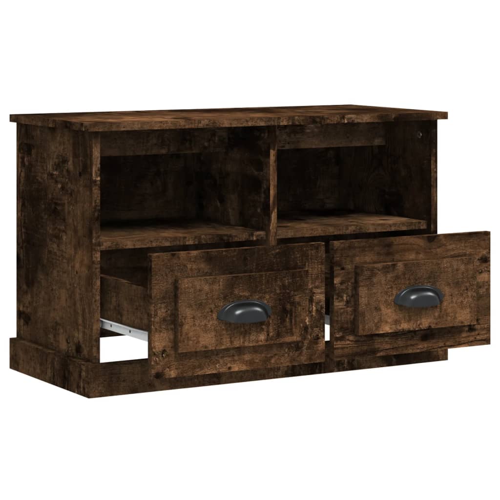 vidaXL TV-Schrank Räuchereiche 80x35x50 cm Holzwerkstoff - Image 6