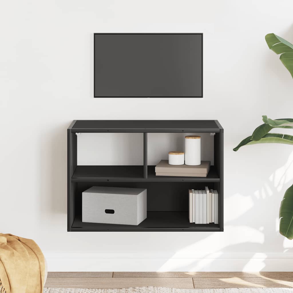 vidaXL TV-Schrank Schwarz 60x31x39,5 cm Holzwerkstoff und Metall - Image 3