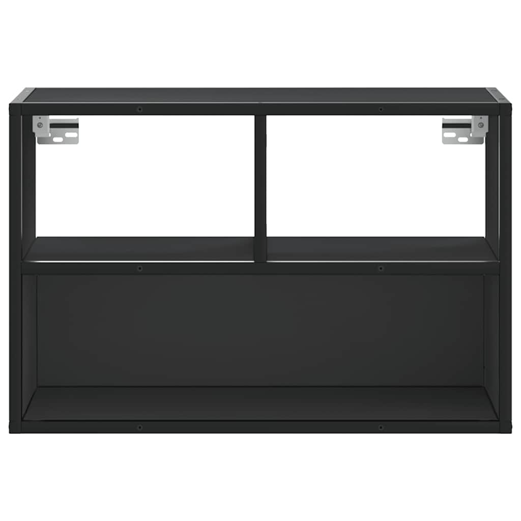 vidaXL TV-Schrank Schwarz 60x31x39,5 cm Holzwerkstoff und Metall - Image 4