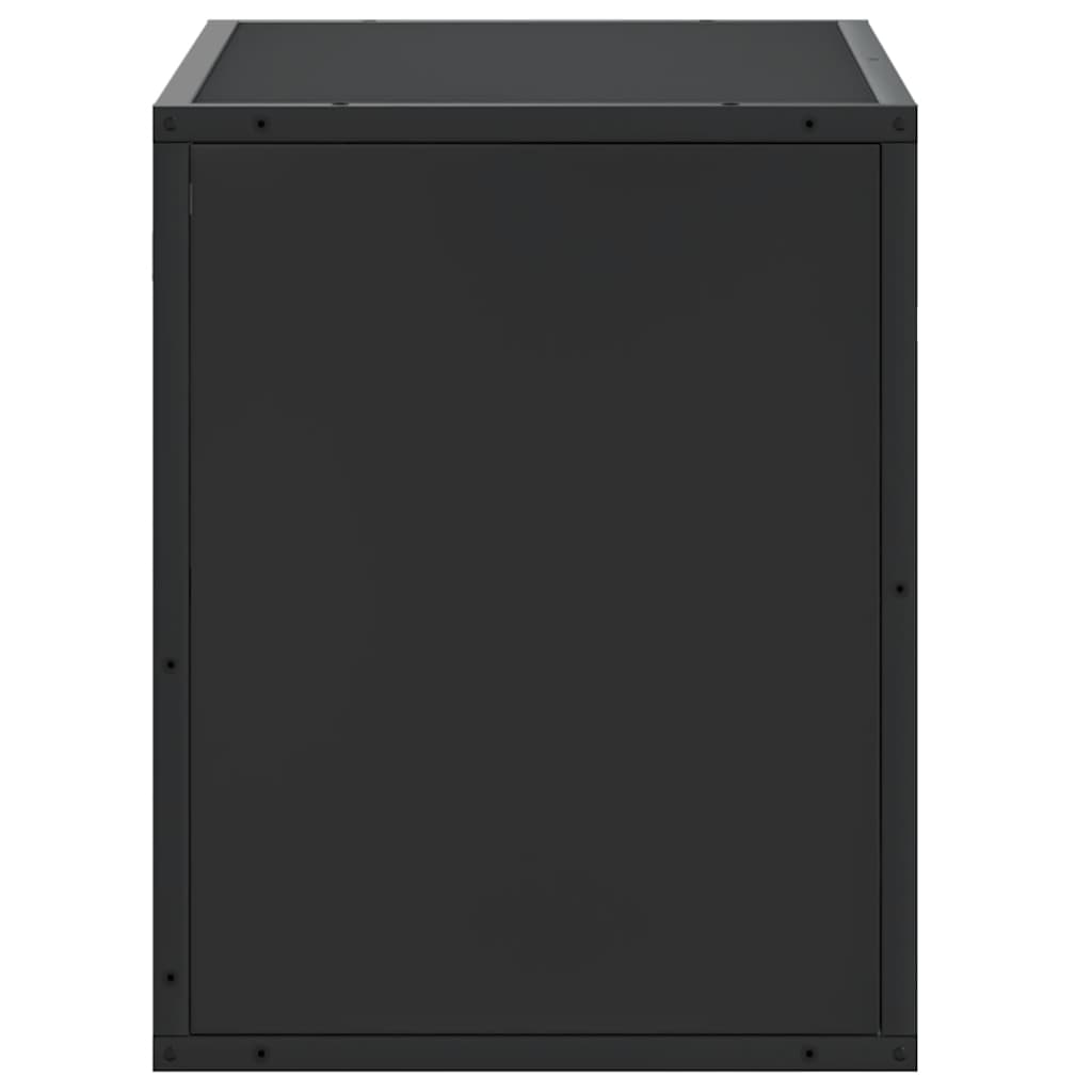 vidaXL TV-Schrank Schwarz 60x31x39,5 cm Holzwerkstoff und Metall - Image 5