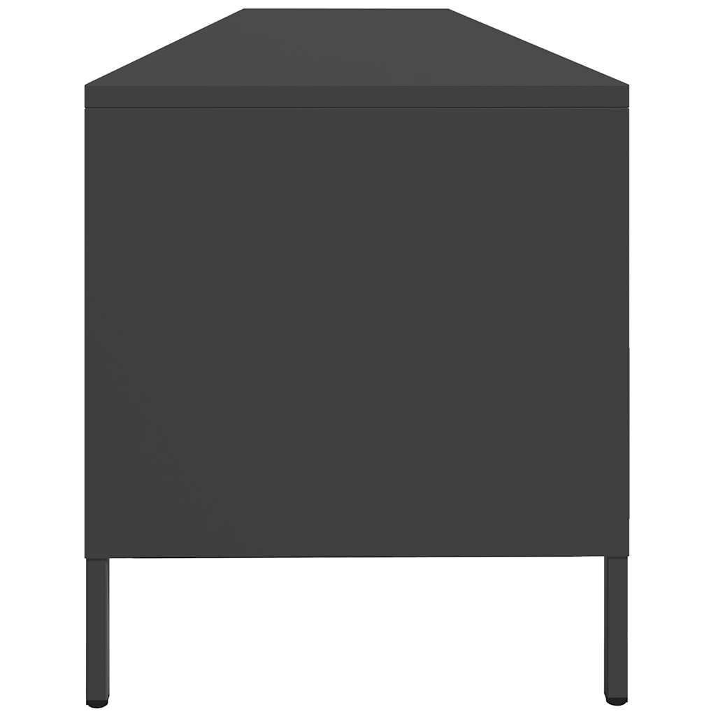 vidaXL TV-Schrank Schwarz 202x39x43,5 cm Kaltgewalzter Stahl - Image 6