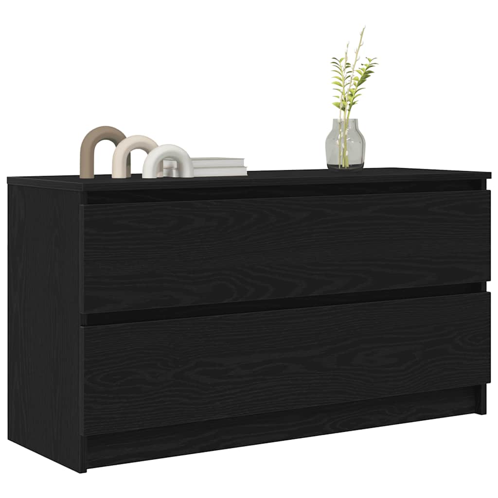 vidaXL TV-Schrank Schwarz 100x35x54 cm Holzwerkstoff - Image 4