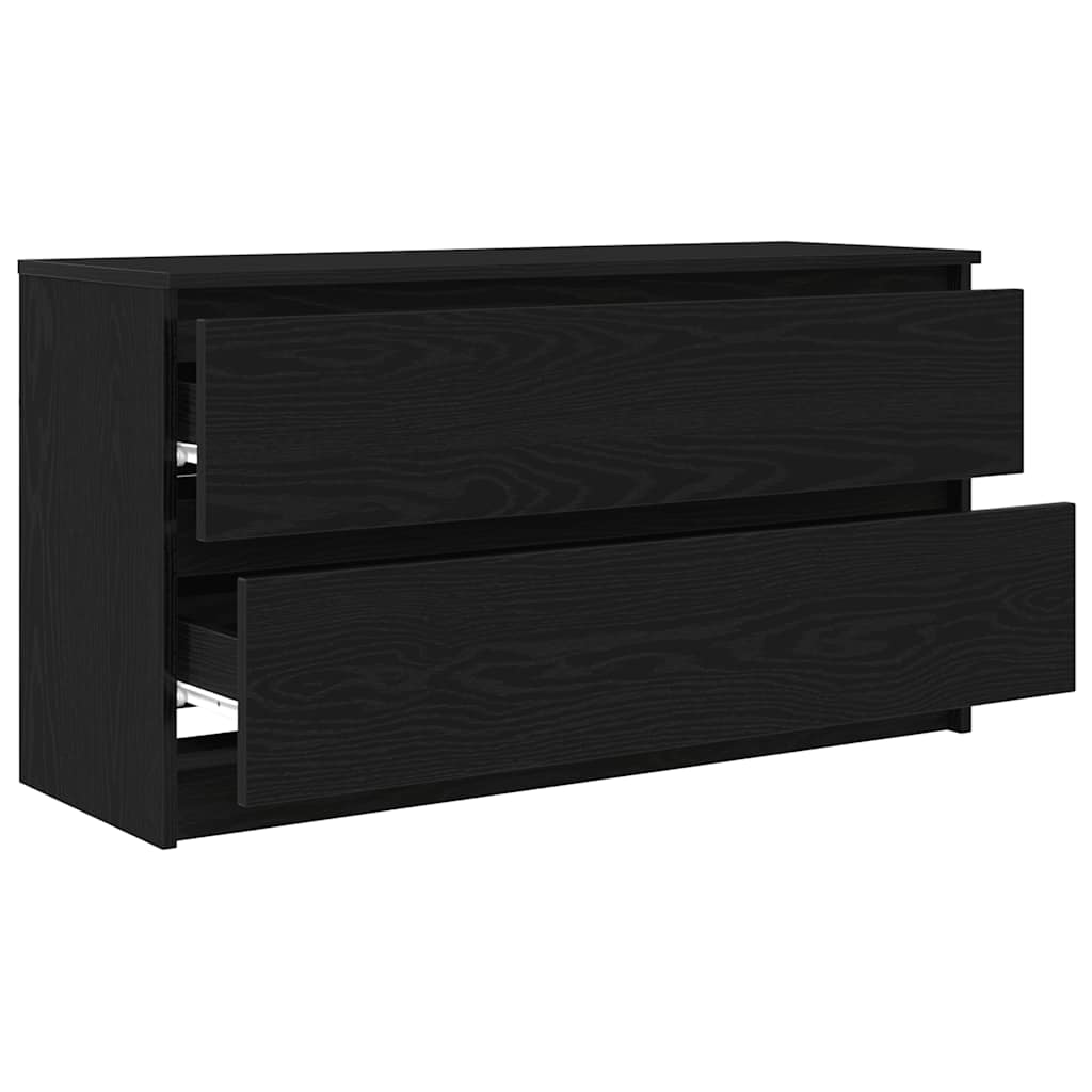 vidaXL TV-Schrank Schwarz 100x35x54 cm Holzwerkstoff - Image 5