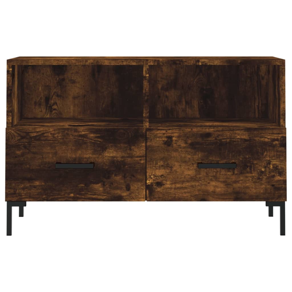 vidaXL TV-Schrank Räuchereiche 80x36x50 cm Holzwerkstoff - Image 5