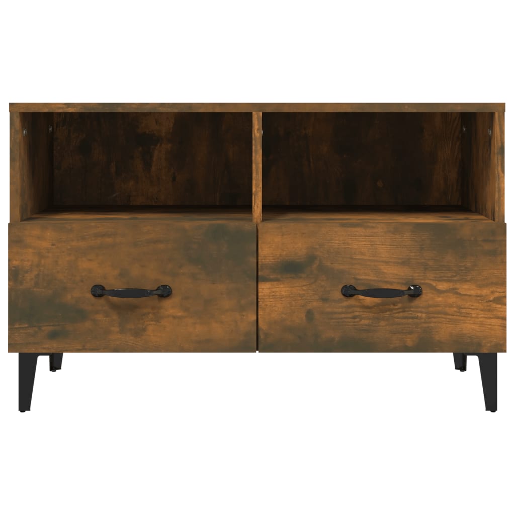 vidaXL TV-Schrank Räuchereiche 80x36x50 cm Holzwerkstoff - Image 6