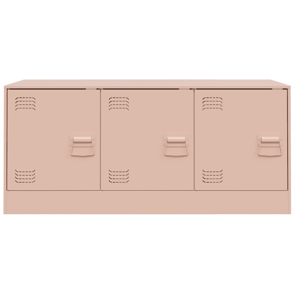 vidaXL TV-Schrank Rosa 99x39x44 cm Stahl - Image 6