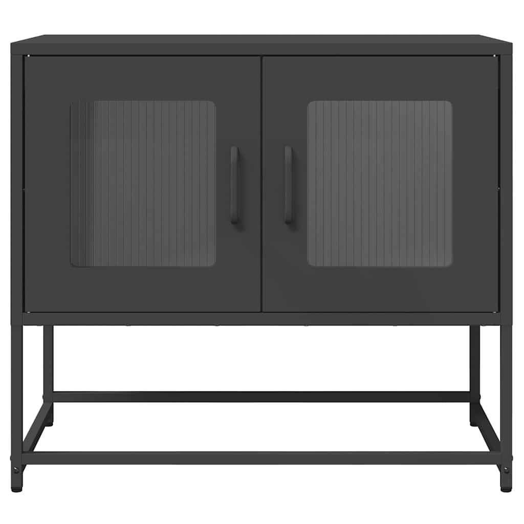 vidaXL TV-Schrank Schwarz 68x39x60,5 cm Kaltgewalzter Stahl - Image 6