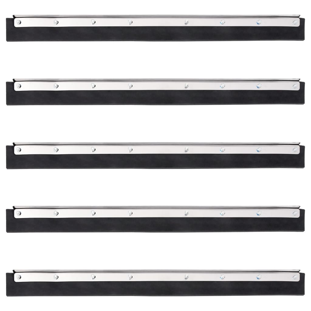 vidaXL Bodenabzieher 5 Stk. 55x2x5 cm Stahl und Gummi