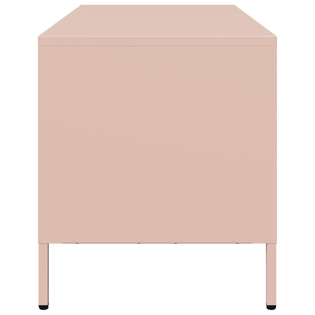 vidaXL TV-Schrank Rosa 68x39x43,5 cm Kaltgewalzter Stahl - Image 6