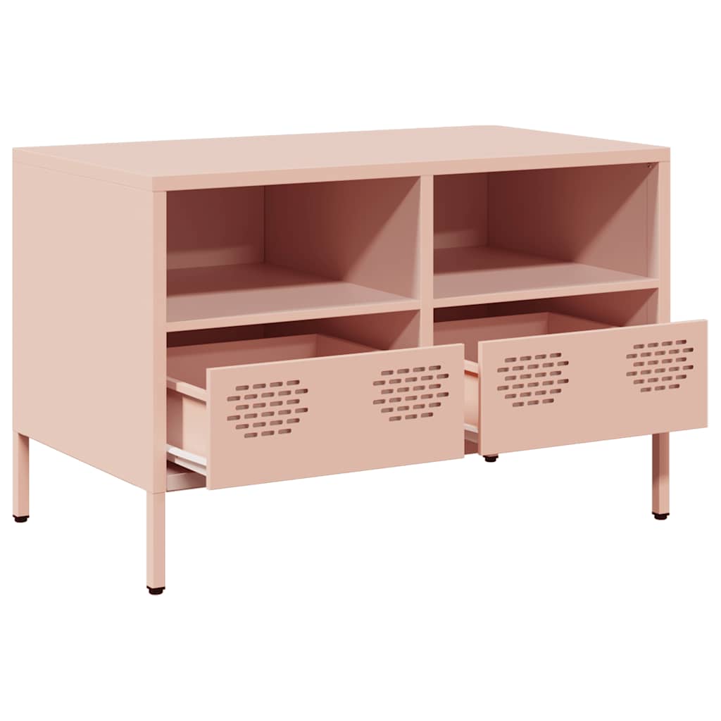 vidaXL TV-Schrank Rosa 68x39x43,5 cm Kaltgewalzter Stahl - Image 4