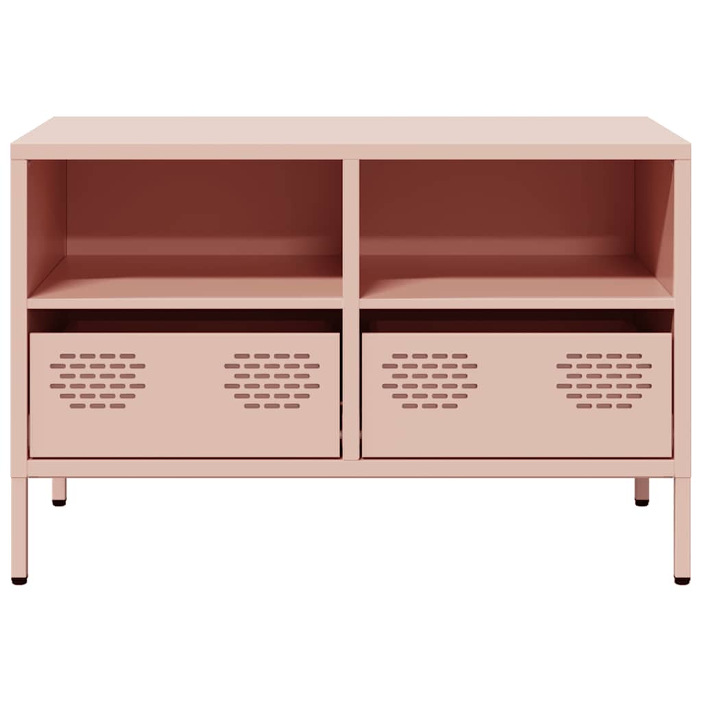 vidaXL TV-Schrank Rosa 68x39x43,5 cm Kaltgewalzter Stahl - Image 5