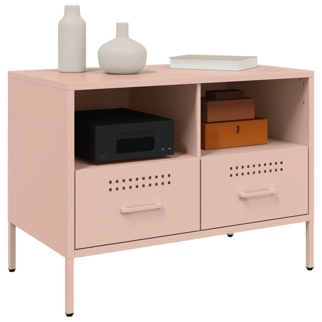 vidaXL TV-Schrank Rosa 68x39x50,5 cm Stahl - Image 4