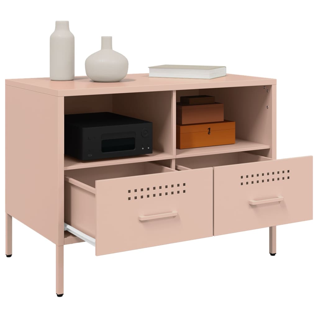 vidaXL TV-Schrank Rosa 68x39x50,5 cm Stahl - Image 5