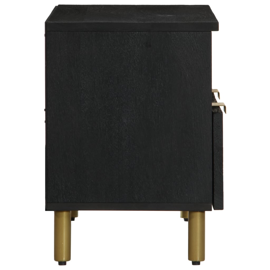 vidaXL TV-Schrank Schwarz 70x33x46 cm Holzwerkstoff - Image 4