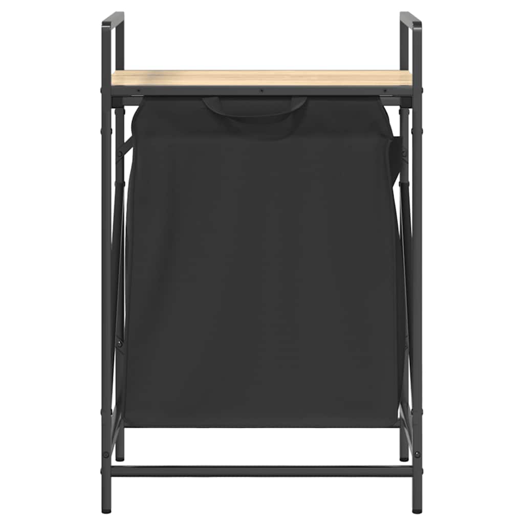 vidaXL Wäschekorb 1 Fach mit Ablage Sonoma-Eiche - Image 6