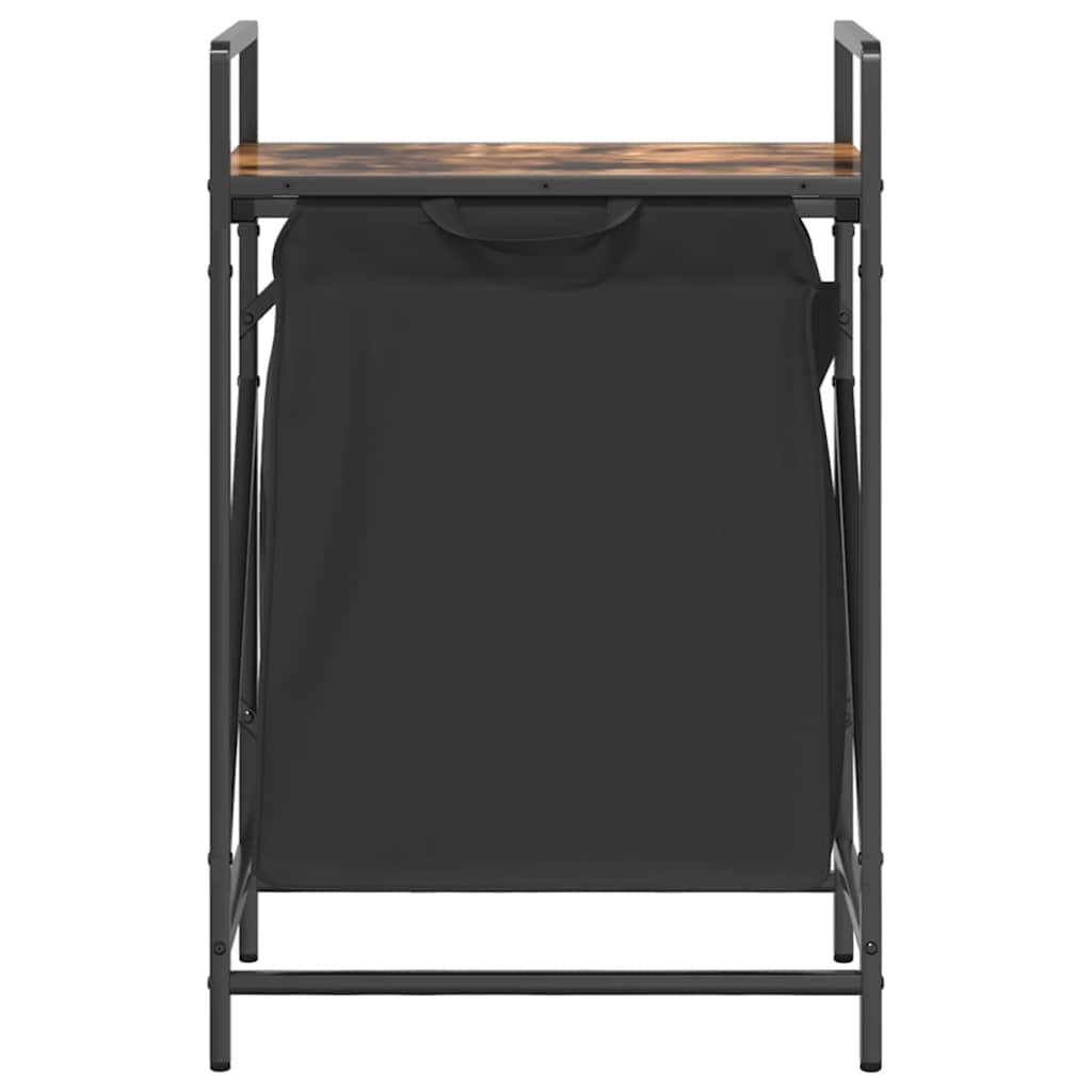 vidaXL Wäschekorb 1 Fach mit Ablage Räuchereiche - Image 6