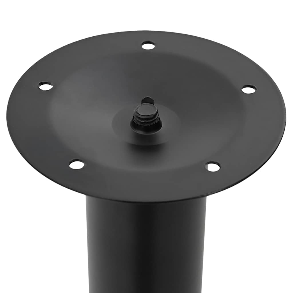 2 x Teleskopfuß Tischfuß Stützfuß Tischbein Schwarz 710 mm-1100 mm - Image 6