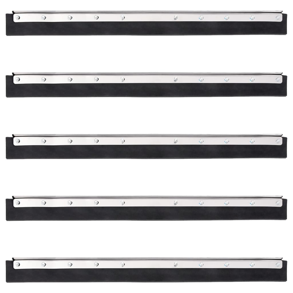 vidaXL Bodenabzieher 5 Stk. 75x2x5 cm Stahl und Gummi