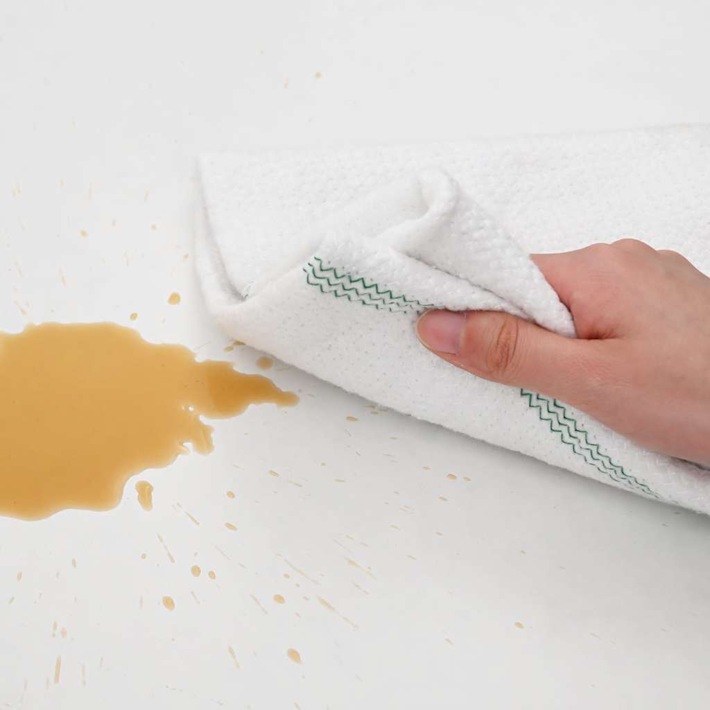 vidaXL Reinigungstücher 50 Stk. Weiß mit Grünen Gestreift 50x60 cm - Image 4