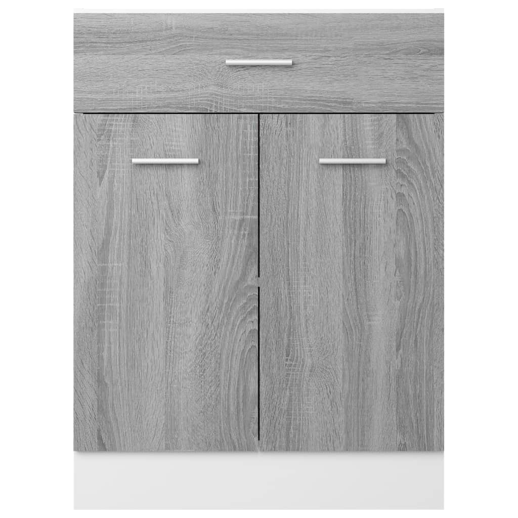 vidaXL Unterschrank mit Schublade Lyon Grau Sonoma 60x46x81,5 cm - Image 5