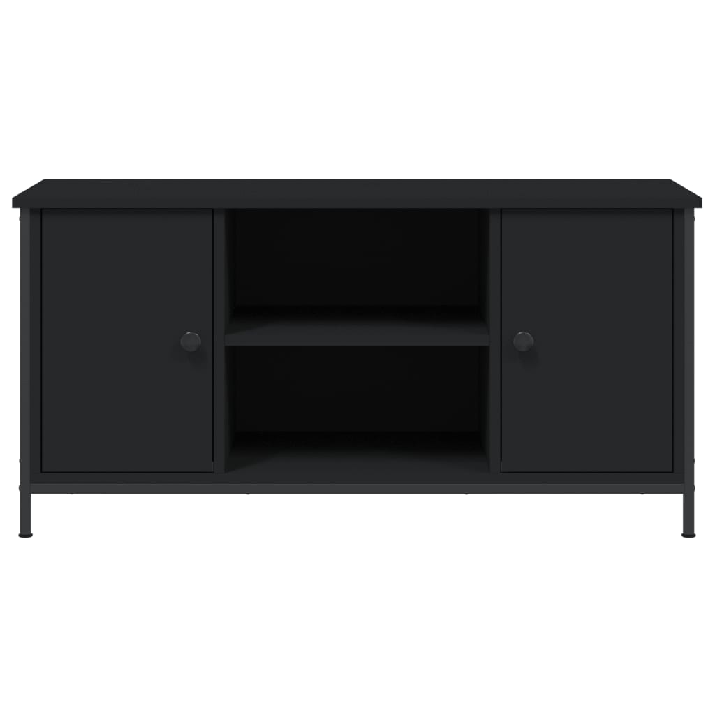vidaXL TV-Schrank Schwarz 100x40x50 cm Holzwerkstoff - Image 6