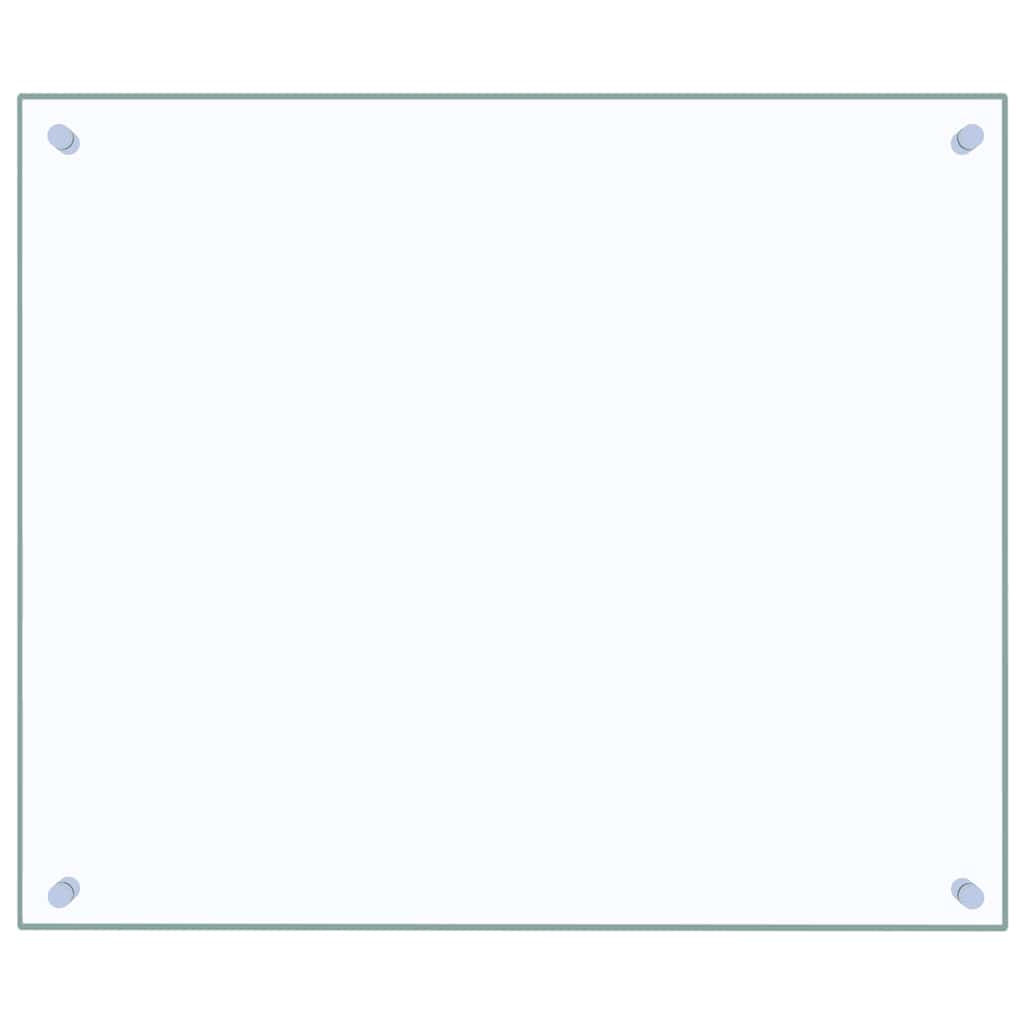 vidaXL Küchenrückwände 2 Stk. Transparent 70x60 cm Hartglas - Image 4