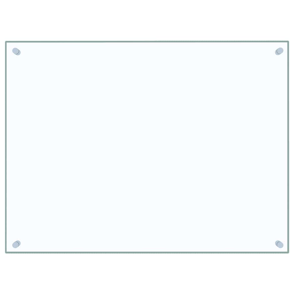 vidaXL Küchenrückwände 2 Stk. Transparent 80x60 cm Hartglas - Image 4