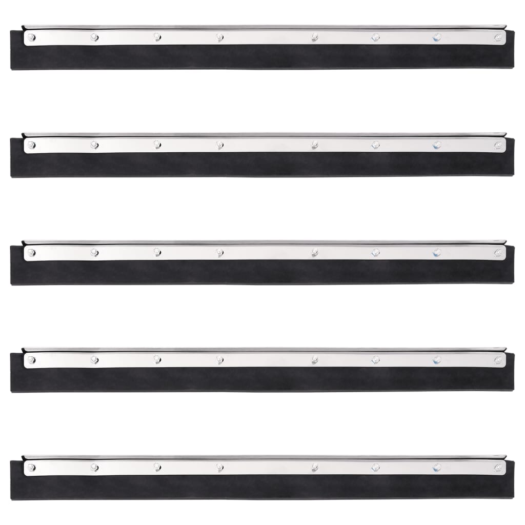 vidaXL Bodenabzieher 5 Stk. 60,5x2x5 cm Stahl und Gummi