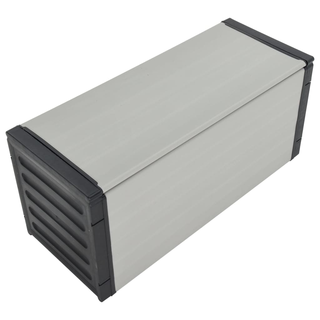 vidaXL Mülltonnenbox Grau 85x34x40 cm - Image 5