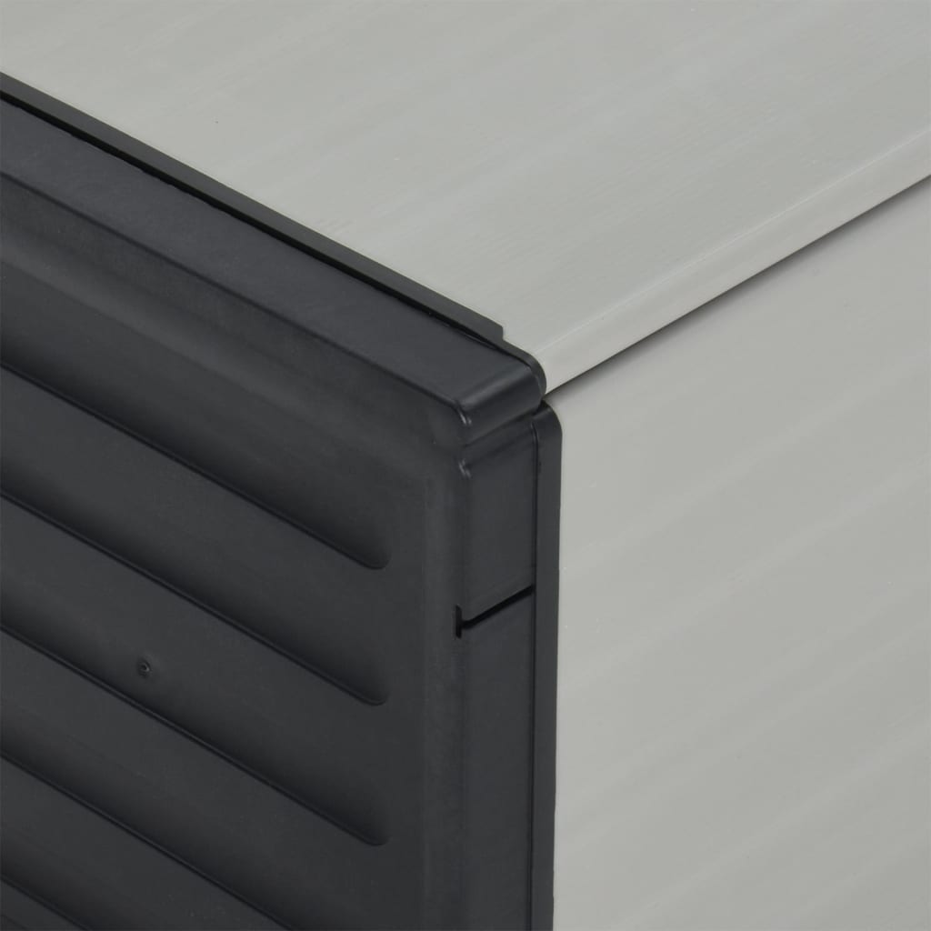 vidaXL Mülltonnenbox Grau 85x34x40 cm - Image 6