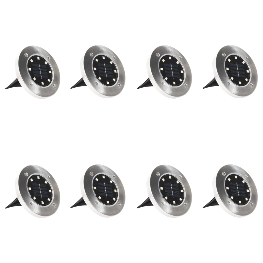 vidaXL Solar-Bodenleuchten 8 Stk. LED RGB-Lichtfarbe - Image 3
