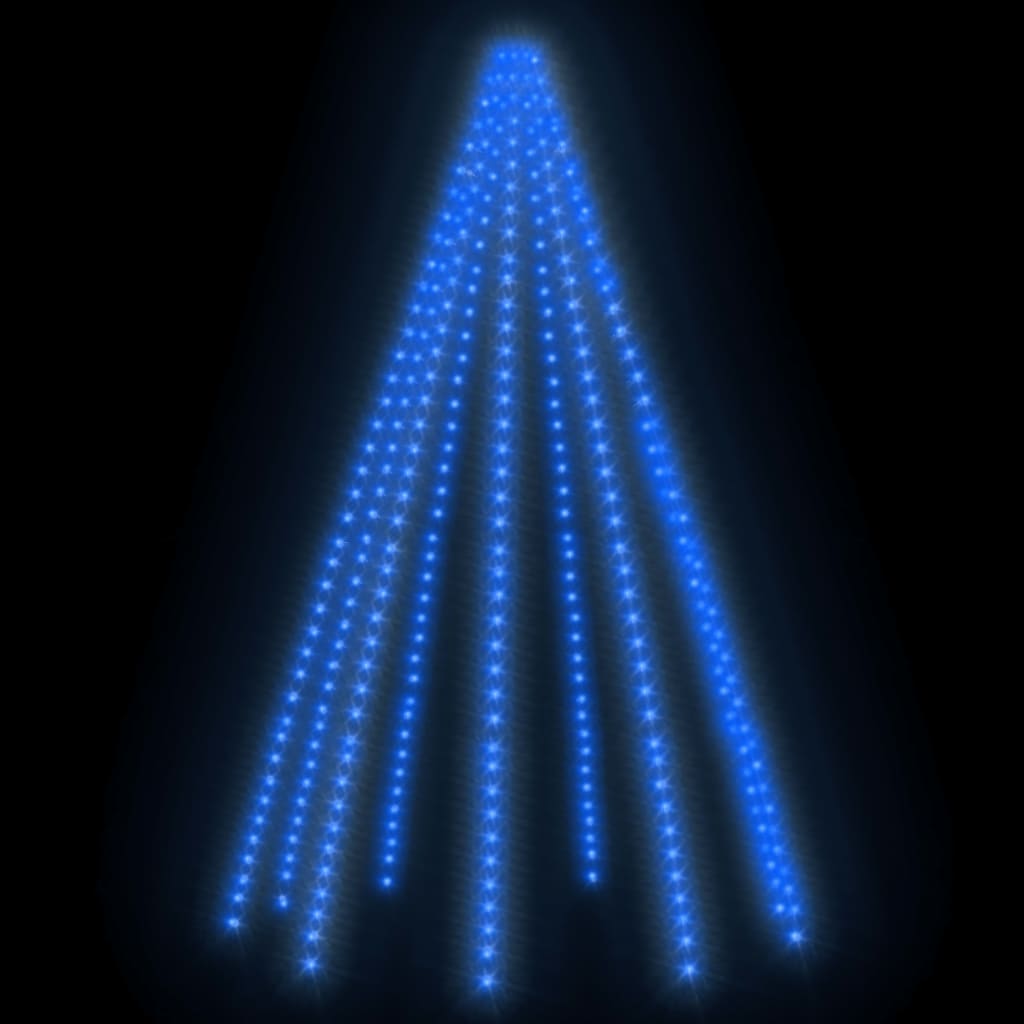 vidaXL Weihnachtsbaum-Lichternetz mit 400 LEDs Blau 400 cm - Image 4