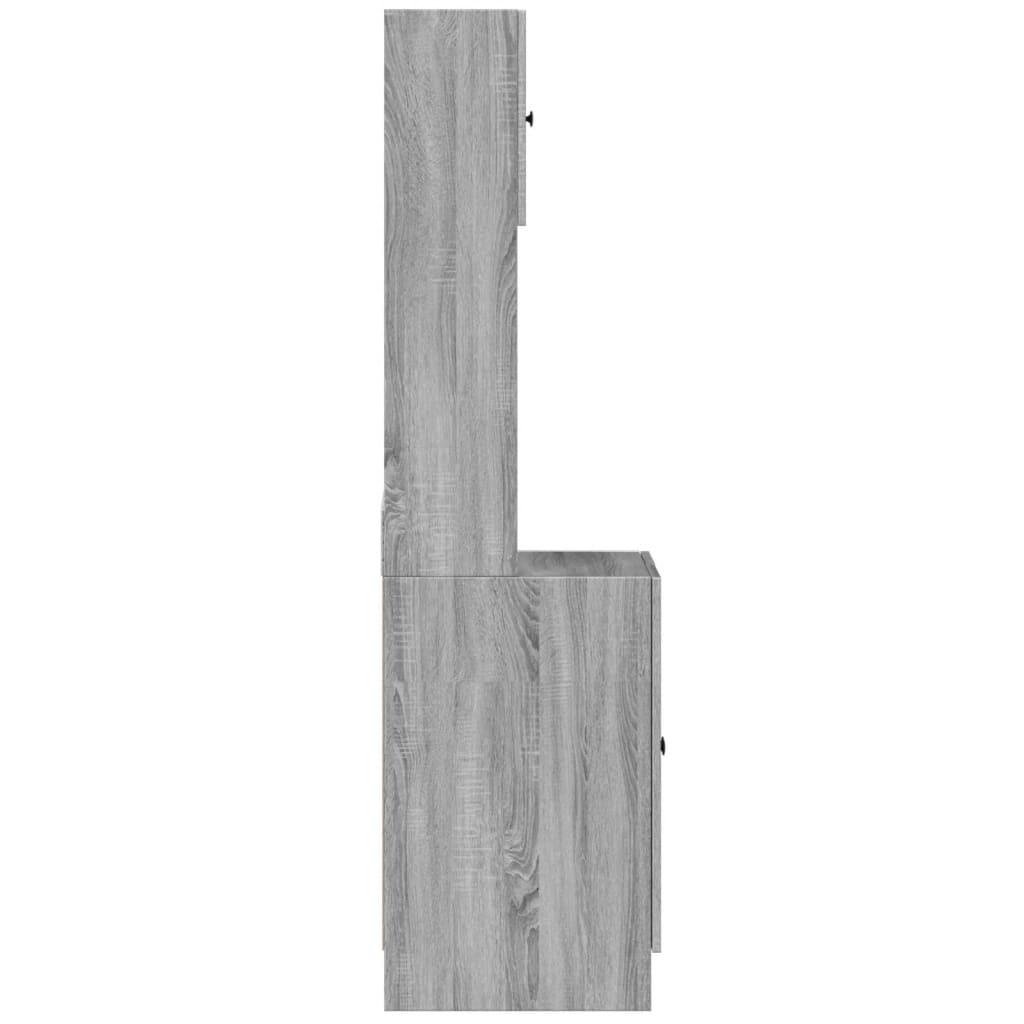 vidaXL Küchenschrank Grau Sonoma 60x50x180 cm Holzwerkstoff - Image 5
