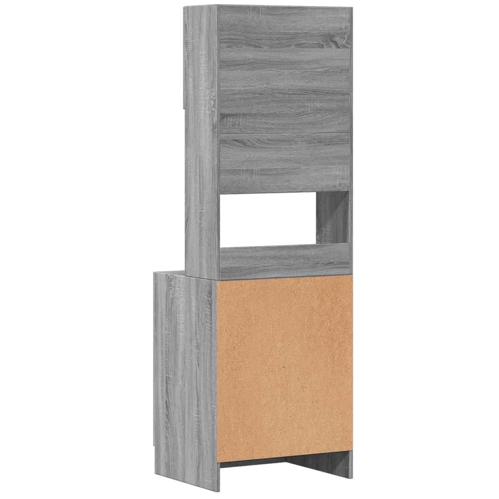 vidaXL Küchenschrank Grau Sonoma 60x50x180 cm Holzwerkstoff - Image 6