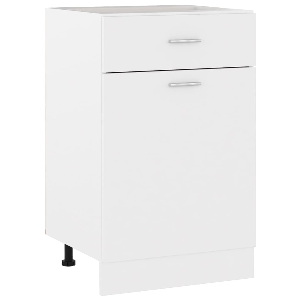 vidaXL Schubunterschrank Lyon Weiß 50x46x81,5 cm Holzwerkstoff