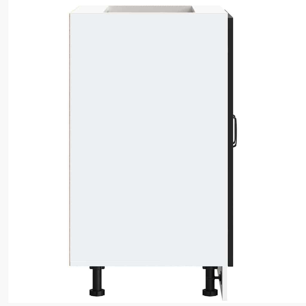 vidaXL Spülenunterschrank Kalmar Schwarz 60x46x81,5 cm Holzwerkstoff - Image 6