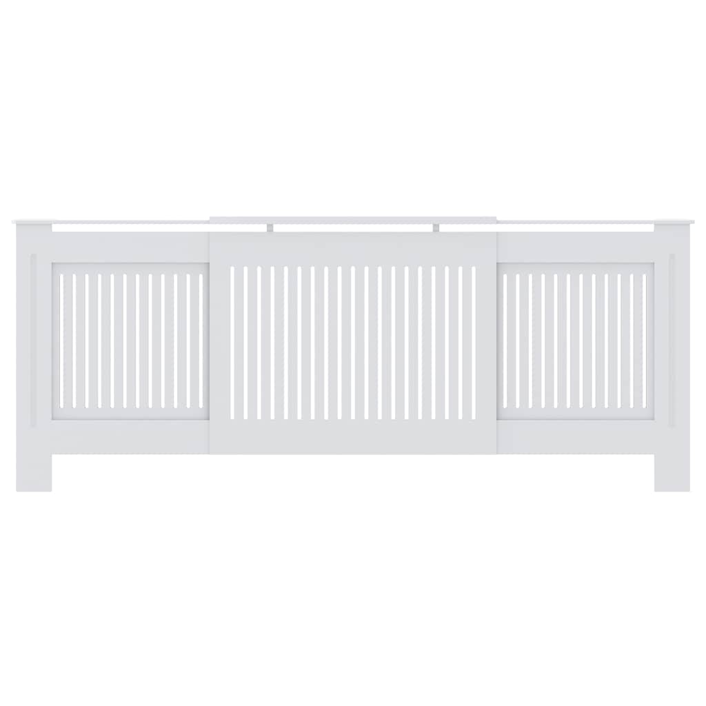 vidaXL MDF Heizkörperverkleidung Weiß 205 cm - Image 4
