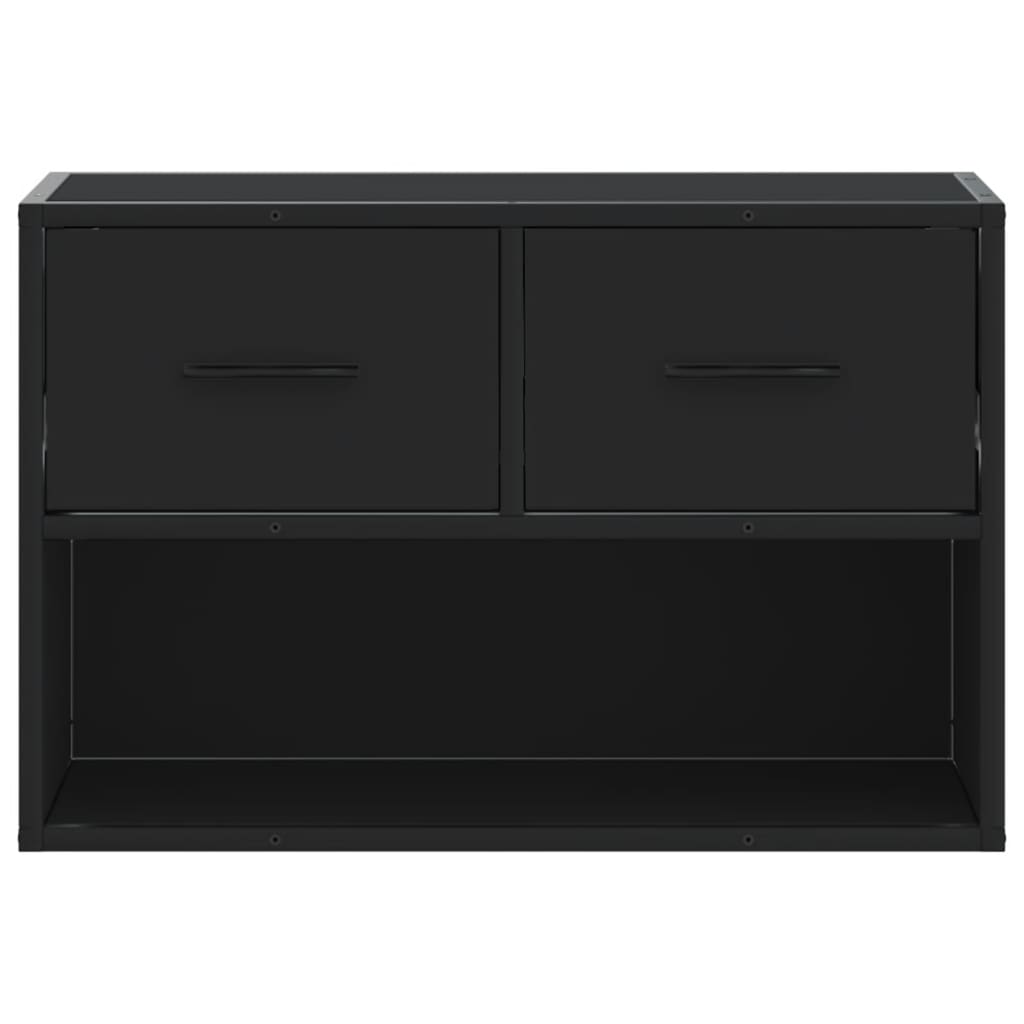 vidaXL TV-Schrank Schwarz 60x31x39,5 cm Holzwerkstoff und Metall - Image 4