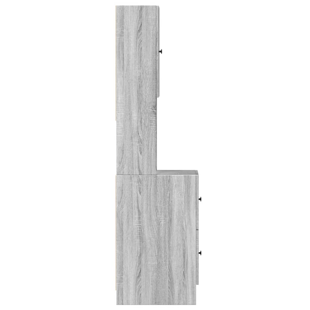 vidaXL Küchenschrank Grau Sonoma 35x50x180 cm Holzwerkstoff - Image 5