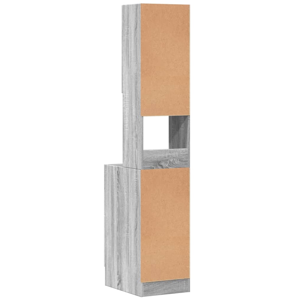 vidaXL Küchenschrank Grau Sonoma 35x50x180 cm Holzwerkstoff - Image 6