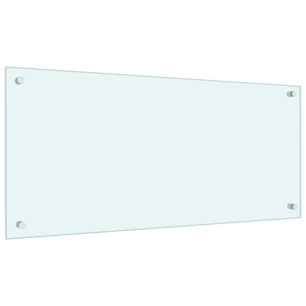 vidaXL Küchenrückwand Weiß 90x40 cm Hartglas - Image 5