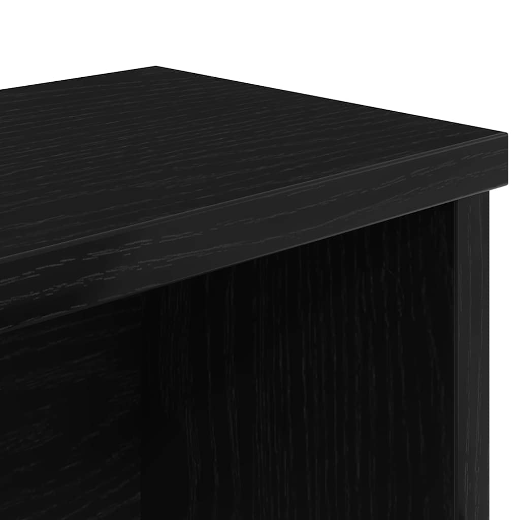 vidaXL Küchenregal Stapelbar Schwarz 60x15x16 cm Holzwerkstoff - Image 6