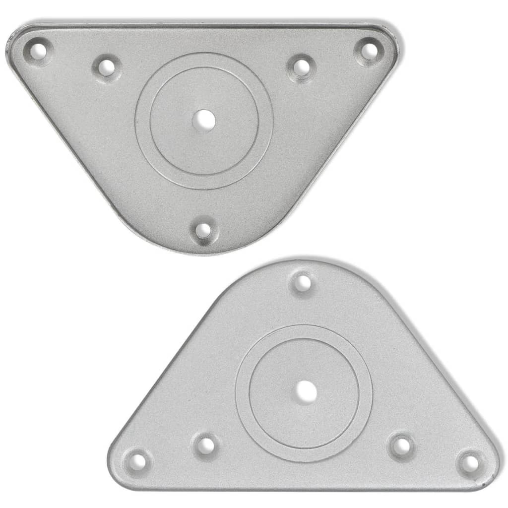 4x höhenverstellbares Tischbein gebürstetes Nickel 710 mm - Image 4