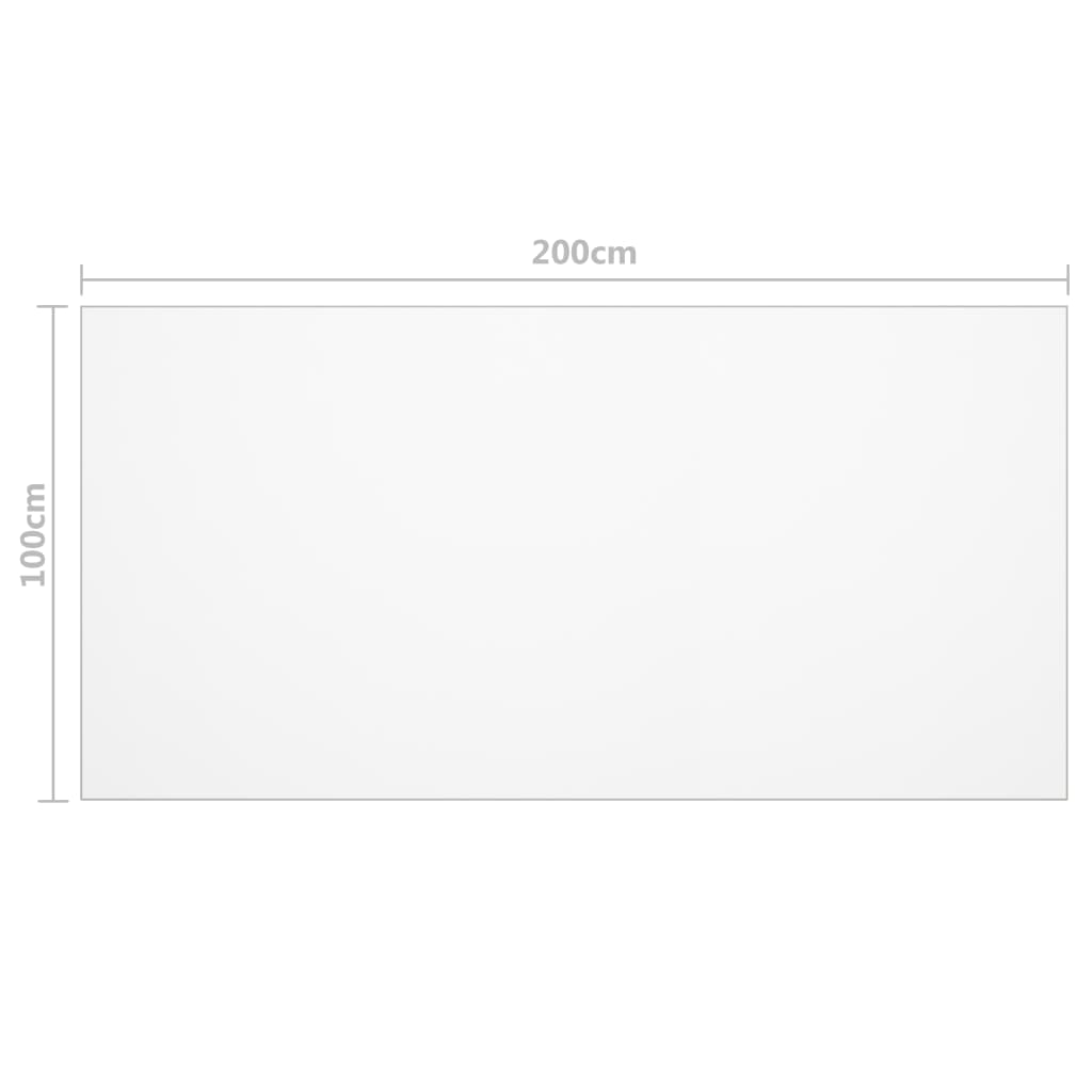 vidaXL Tischfolie Transparent 200x100 cm 1,6 mm PVC - Image 6