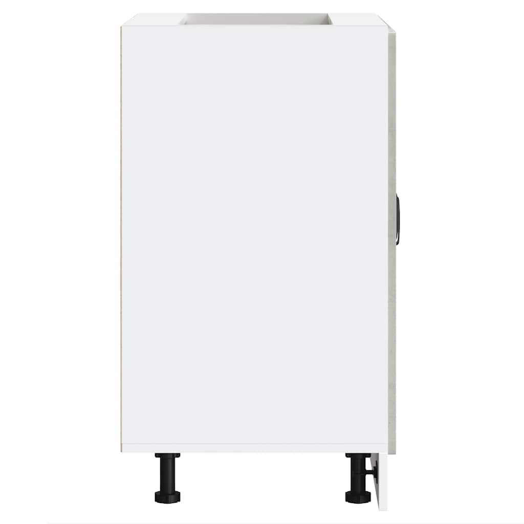 vidaXL Spülenunterschrank Kalmar Betongrau 60x46x81,5 cm Holzwerkstoff - Image 6