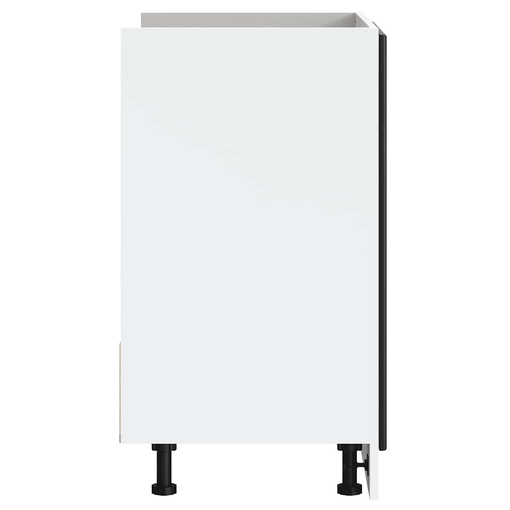 vidaXL Spülenunterschrank Porto Schwarz 80x46x81,5 cm Holzwerkstoff - Image 6